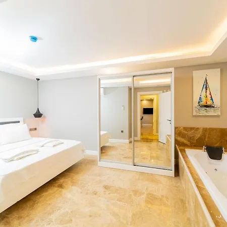 Flat With Jacuzzi And Sea View In Antalya Apartament Kaş